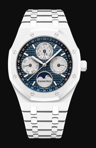 Audemars Piguet Royal Oak Perpetual Calendar 41 White Ceramic 26579CB.OO.1225CB.01 Replica Watch Audemars Piguet Royal Oak Perpetual Calendar 41 White Ceramic 26579CB.OO.1225CB.01 Replica Watch